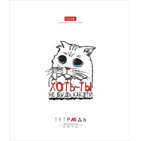 Тетрадь А5 48л клетка "Муркомания" на скобе 5 дизайнов 48Т5В1/090575 от магазина "Карандаш"