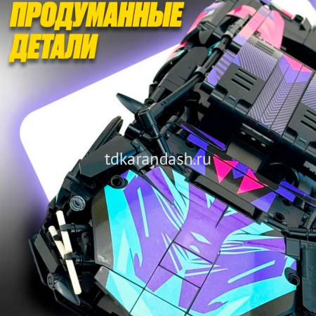 Конструктор "Гоночная машина" 1280 деталей 35х27х7см пластик 7604/LT375926 от магазина "Карандаш"
