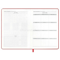 Ежедневник недатированный А5 "Escalada" 240стр., красный, искусственная кожа "Сариф" 70620 от магазина "Карандаш"