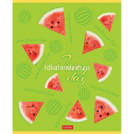 Тетрадь А5 48л клетка "Juicy day" на скобе выборочный лак 5 дизайнов 48Т5вмВ1/073080 от магазина "Карандаш"
