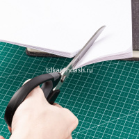 Ножницы 21см сталь, серые, ручки пластик с прорезиненными вставками E77762grey от магазина "Карандаш"