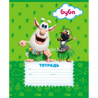 Тетрадь А5 12л линия "Буба" на скобе 5 дизайнов 082438 от магазина "Карандаш"