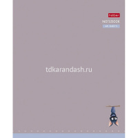 Тетрадь А5 48л клетка "Мышонок Creepy" на скобе ламинация Soft-touch 5 дизайнов 092145 от магазина "Карандаш"
