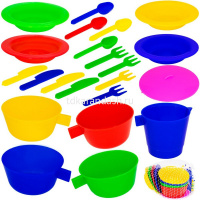 Набор посуды "Чайный" 14х8х8см 21 предмет, пластик ПИ000096 от магазина "Карандаш"