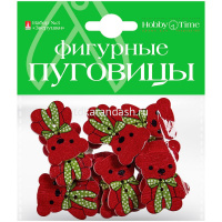 Набор фигурные пуговицы "Зверушки" №6 2-520 от магазина "Карандаш"