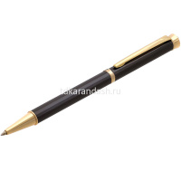 Ручка шариковая "Jewel" 0,7мм синяя, металл, черно-золотой корпус F-1231 от магазина "Карандаш"