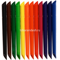 Карандаши 12 цветов "Color'Peps Infinity" трехгранные пластиковые, ударопрочный грифель, картон от магазина "Карандаш"