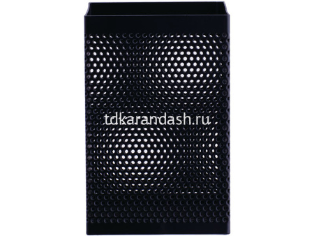 Подставка д/канц.принадлежностей 8х8х9см сетчатая металлическая, черная E908 от магазина "Карандаш"
