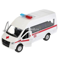 Машина "ГАЗель Next. Скорая помощь" белая, инерционная, металл 12см (открывающиеся двери) от магазина "Карандаш"