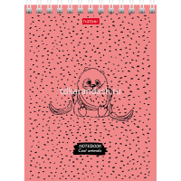 Блокнот А6 40л "COOL Animals" клетка, на спирали, мелованный картон УФ-лак 40Б6В1гр/055480 от магазина "Карандаш"