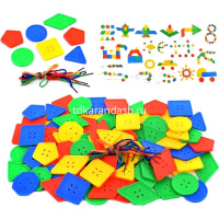 Конструктор блочный "Пуговицы" Y9743-19 от магазина "Карандаш"