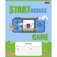 Тетрадь А5 12л клетка "Пиксель. Level Up" на скобе 5 дизайнов 12Т5В1/089545 от магазина "Карандаш"