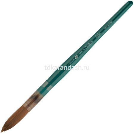 Кисть синтетика круглая №10 короткая ручка Ладога 265111/10