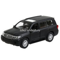 Машина "Toyota Land Cruiser" черная, инерционная, металл 12,5см (открывающиеся двери) CRUISER-BE от магазина "Карандаш"