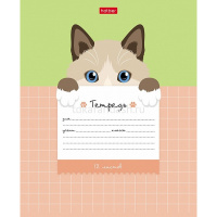 Тетрадь А5 12л крупная клетка "Поиграй со мной" на скобе 5 дизайнов 12Т5В8/074112 от магазина "Карандаш"