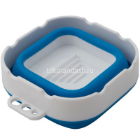 Стакан-непроливайка складной "Белые ночи" полипропилен 9,8х8х8см синий 2491421817 от магазина "Карандаш"