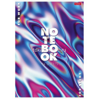 Тетрадь А4 96л линия "Яркие переливы" на скобе, глянцевая ламинация, 3 дизайна 083217 от магазина "Карандаш"