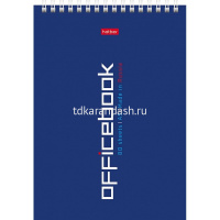 Блокнот А5 80л "Office Book" клетка, на спирали, жесткая подложка 076920 от магазина "Карандаш"
