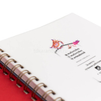 Скетчбук 16х16см 25л 200г/м2 "Fin" акварельная бумага, на спирали,на резинке,твердая обложка,красный от магазина "Карандаш"