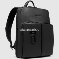 Рюкзак "Harper" 29х38х8см, 1 отделение, 3 кармана, черный, натуральная кожа CA6311AP/N от магазина "Карандаш"