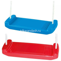 Качели подвесная одноместная 17х42х6см пластик 15-10616 от магазина "Карандаш"