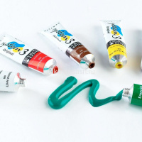 Краски акриловые 10 цветов 37мл "Studio set" с кисточкой System 3 129037910 от магазина "Карандаш"