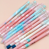 Ручка гелевая пиши-стирай "Сакура" 0,5мм синяя, ассорти BK2382 от магазина "Карандаш"