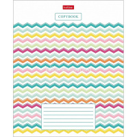 Тетрадь А5 24л клетка "Цветная геометрия" на скобе 5 дизайнов 24Т5В1/067766 от магазина "Карандаш"