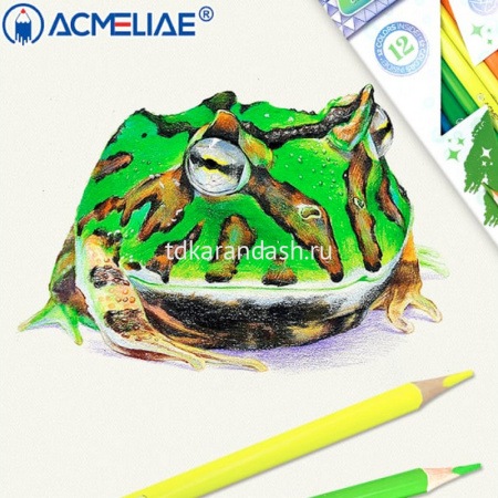 Карандаши 12 цветов "Neon Artmate" неоновые трехгранные дерево, картон 43720 от магазина "Карандаш"