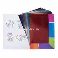 Набор цветной бумаги А4 10цв 10л "Карамельное настроение" 19х28см зеркальная односторонняя 067078 от магазина "Карандаш"