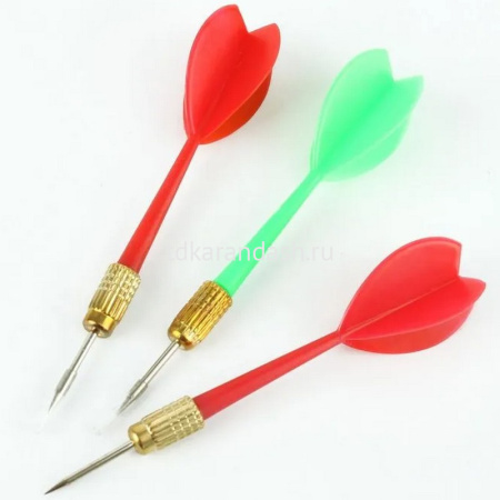 Дартс игольчатый d=29см, черный (6 дротиков) XJ2444 от магазина "Карандаш"