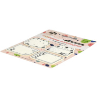 Клейкая закладка пластиковая 45х35/45х40мм 100л "Коты" черно-белая полупрозрачная, фигурная 65183 от магазина "Карандаш"