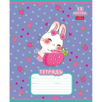 Тетрадь А5 12л клетка "Зайкины истории" на скобе 5 дизайнов 12Т5В1/086002 от магазина "Карандаш"