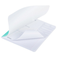 Тетрадь А5 96л клетка "SoloMatte. Аквамарин" на скобе, ламинация Soft-touch 092770 от магазина "Карандаш"