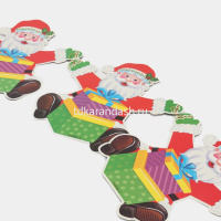 Гирлянда "С Новым годом. Дед Мороз" картон Y10143-24 от магазина "Карандаш"