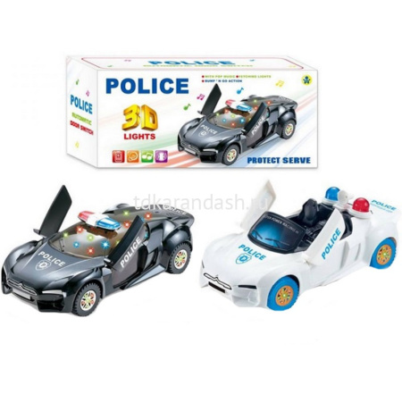 Машина "Полиция" на батарейках, пластик 19х7см (свет, звук) 500-28/1743571 от магазина "Карандаш"