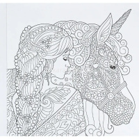 Арт-раскраска-перевёртыш "В узорном мире" 215х215мм 24л склейка, твин-лак Р-7766 от магазина "Карандаш"