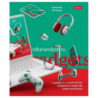 Тетрадь А5 48л линия "Мои гаджеты" на скобе 5 дизайнов 080223 от магазина "Карандаш"