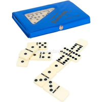 Домино в пенале 19х15см 4 цвета (размер кости 2х4см) 4006P от магазина "Карандаш"