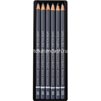 Набор карандашей чернографитных 6шт "Sketch&Art" 2B-12B водорастворимые 25-003 от магазина "Карандаш"