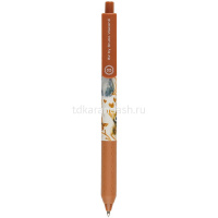 Ручка шариковая "Love me. Котики. Счастье" 0,5мм синяя, автомат, резиновый грип, 2 вида 20-0466/02 от магазина "Карандаш"