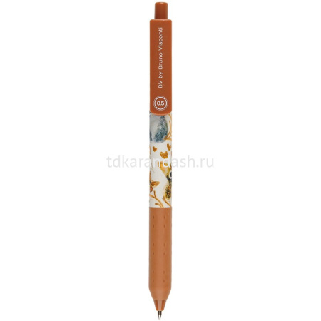 Ручка шариковая "Love me. Котики. Счастье" 0,5мм синяя, автомат, резиновый грип, 2 вида 20-0466/02 от магазина "Карандаш"