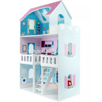 Кукольный дом 3 этажа "Пастила" 90x58x30см с мебелью и интерьером, дерево ДКВ001П/1 от магазина "Карандаш"