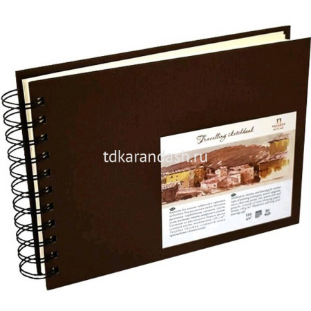 Скетчбук А3 29,7х42см 80л 130г/м2 "Travelling sketchbook" шоколад, спираль, твердая обложка