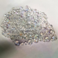 Бусы 1,8м d-8мм/4мм, прозрачные, перламутровые Y10469-24 от магазина "Карандаш"