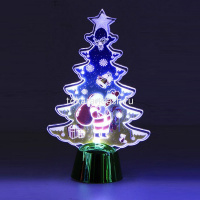 Ель настольная 14,5см светящаяся, пластик Y5620-17 от магазина "Карандаш"