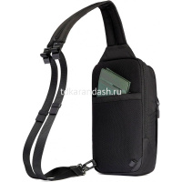 Рюкзак-слинг "Orion" 32х20х8см черный, 2 отделения, 1 карман натуральная кожа CA6625S136/N от магазина "Карандаш"