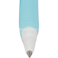 Ручка шариковая "Jetstream" 0,7мм синяя, автомат, резиновый грип, корпус бирюзовый SXN-101-07FL от магазина "Карандаш"