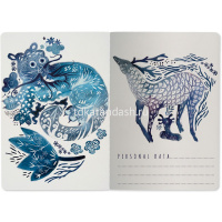 Тетрадь А5 40л клетка "Сказочный мотив" прошитый блок матовая ламинация 7-40-001/140 от магазина "Карандаш"