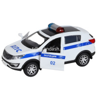 Машина "Kia Sportage R. Полиция" инерционная, металл 17,5см (свет, звук, откр.двери) JB1251479 от магазина "Карандаш"